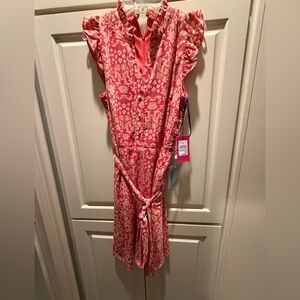 Vince Camuto Floral Belted Dress - NWT